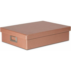 Κουτί αρχειοθέτησης Osco blush δερματίνη 4202