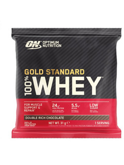 Optimum Nutrition Gold Standard 100% Whey Double Rich Chocolate Πρωτεΐνη Ορού Γάλακτος Γράμμωσης 30gr