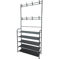 Μεταλλική Κρεμάστρα Δαπέδου με 5 Ράφια 80x26x168cm