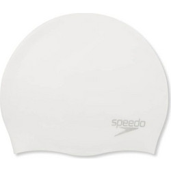 SPEEDO PLAIN MOULDED SILICONE CAP 8-7098417614 Λευκό