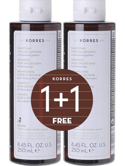 Korres Aloe & Dittany Σαμπουάν 2x250ml