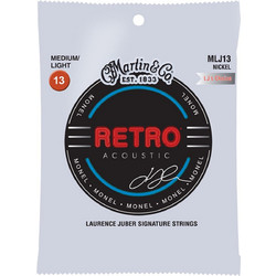 Martin Guitar MLJ13 Σετ 6 Χορδές Ακουστικής Κιθάρας Monel 13-56" Medium Tension