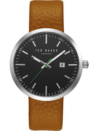 Ted Baker Ανδρικό Ρολόι με Καφέ Δερμάτινο Λουράκι 10031561