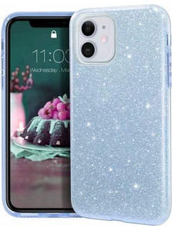 Θήκη Back Cover Θήκη Σιλικόνης Glitter για iPhone 12 Mini Γαλάζιο