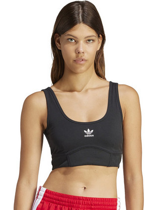 Adidas Originals TREFOIL Αθλητικό Μπουστάκι με Χαμηλή Στήριξη Μαύρο IU2411