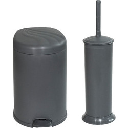 Σετ Χαρτοδοχεία 6 Λίτρων Soft-Close Με Πιγκάλ Technoset 800-051-052 Ανθρακί