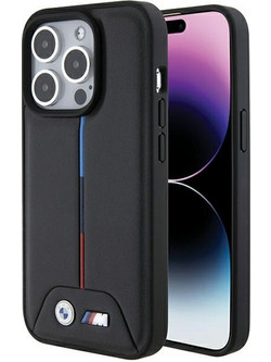 BMW Quilted Tricolor Θήκη Black (iPhone 15 Pro)