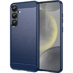 Hurtel Carbon Back Cover Blue (Samsung Galaxy S25+)