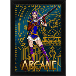 Ξύλινο κάδρο με θέμα Arcane Caitlyn League of Legends
