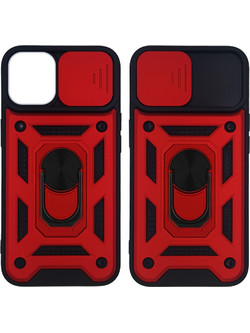 Sonique Ring Armor CamPro Θήκη iPhone 12 / 12 Pro Red