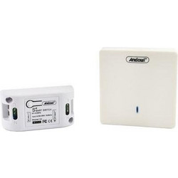 Andowl Smart Ενδιάμεσος Διακόπτης Wi-Fi σε Λευκό Χρώμα Q-KG09