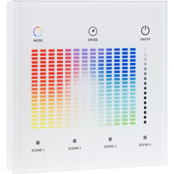 GLOBOSTAR(R) 73152 SKYDANCE T13-S PRISM RGB DMX512 Master Ασύρματο Χειριστήριο Τοίχου Αφής 1 Ζώνης 3CH AC 100-240V 0.1A Max IP20 - DMX512 + RF 2.4GHz + Εμβέλεια 30m - M8.6xΠ8.6xΥ3.3cm