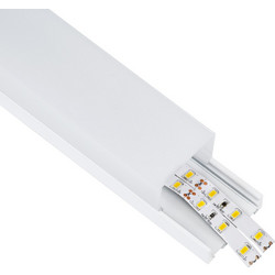 GloboStar(R) SURFACEPENDANT-PROFILE 70865-3M Προφίλ Αλουμινίου - Βάση + Ψύκτρα Ταινίας LED με Λευκό Γαλακτερό Κάλυμμα - Επιφανειακή + Κρεμαστή Χρήση - Πατητό Κάλυμμα - Λευκό - 3 Μέτρα - Μ300 x Π4.5 x