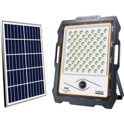 Ηλιακός Προβολέας 100W με Κάμερα Ασφαλείας Παρακολούθησης - WiFi Solar Panel with Camera