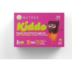 Nutree Kiddo Organic Natural Fruit & Veggie Bar Sweet Potato Brownie 30gr 4τμχ