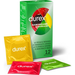 Durex Taste Me Προφυλακτικά με Γεύσεις & Λιπαντικό 12τμχ