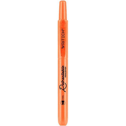 Writech Μαρκαδόρος Υπογράμμισης Κουμπί Πλακέ 1-4mm Retractable Neon Orange 545694