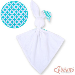 Cuddly rabbit double-sided- rosette mint