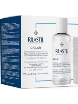Rilastil D Clar σε Lotion Concentrated Micropeeling Μανδελικό Peeling Προσώπου 100ml + 40 Δίσκοι