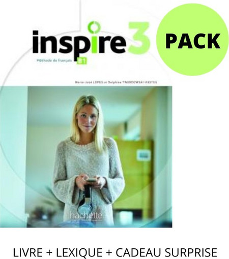 INSPIRE 3 PACK (LIVRE + LEXIQUE + CADEAU SURPRISE)