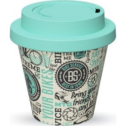 iDrink Ποτήρι Καφέ Bamboo με Καπάκι Bike 90ml ID5120
