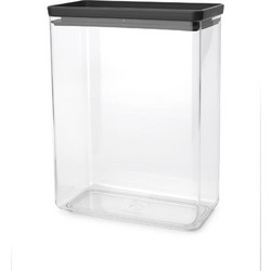 Brabantia 1008877 Κουτί αποθήκευσης προϊόντων Tasty+ Stackable 5.4L, Dark Grey