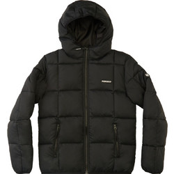 DC Παιδικό Μπουφάν Χειμωνιάτικο Puffer Μαύρο ADBJK03025-KVJ0