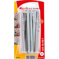 FISCHER 503780 ΣΤΗΡΙΓΜΑ ΠΛΑΙΣΙΟΥ ΜΕ ΒΙΔΑ ΣΕ BLISTER NV SXR 10 x 100 mm T K (ΣΥΣΚ. 4 ΤΕΜ.)