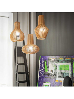Ideal Lux Κρεμαστό Φωτιστικό Οροφής Μονόφωτο E27 Καφέ CITRUS-1 SP1 159843