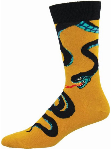 Socksmith Slither Me Timbers Ανδρικές Κάλτσες Χρυσές 6Pack MNC2451-GOL