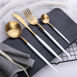 Σετ 24 τμχ μαχαιροπίρουνα Senso White Gold Matt