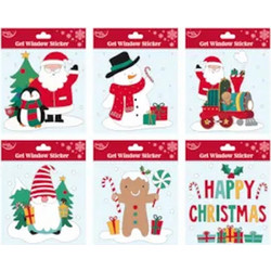 Eurowrap Στατικό Αυτοκόλλητο 6σχ 17χ17εκ Xmas