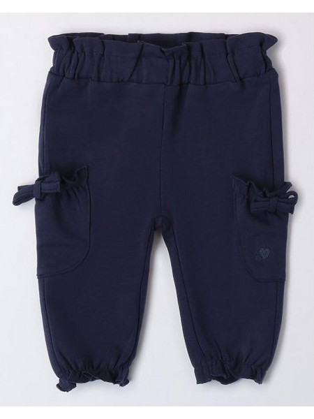 IDO KNITTED TROUSERS - 4.A284/00 - ΚΟΡΙΤΣΙ - NAVY