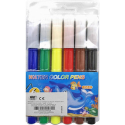 Justnote Water Color Pens Μαρκαδόροι Ζωγραφικής Σετ 6 Χρώματα