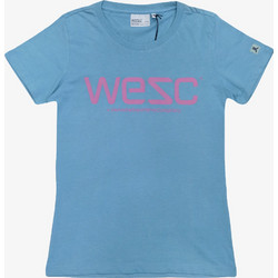 WESC Women Logo T-Shirt - ADRIATIC BLUE - 112WE-00106-ADBLUE