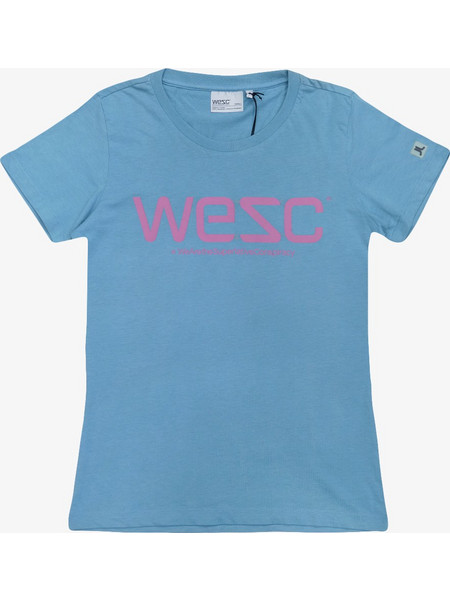 WESC Women Logo T-Shirt - ADRIATIC BLUE - 112WE-00106-ADBLUE