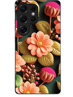 Sonique 3D Flower Series Θήκη Salmon (Samsung Galaxy S25 Ultra)