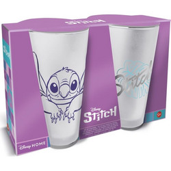 Stor Σετ Ποτήρια Γυάλινα Stitch Vice Style 490ml 2τμχ