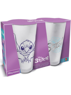 Stor Σετ Ποτήρια Γυάλινα Stitch Vice Style 490ml 2τμχ