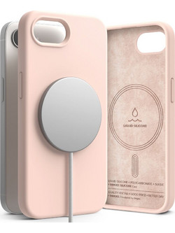 Θήκη Ringke SILICONE MAGNETIC MAGSAFE-Apple iPhone 17e/16e PINK SAND