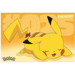 POKEMON - Poster Maxi 91.5x61 - Pikachu Asleep Videogames NEW
