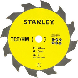 Stanley STA13120 Δίσκος Δισκοπριόνου 170x16mm - 12Δ