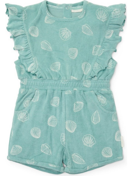 Little Dutch Παιδική Ολόσωμη Φόρμα με Βολάν Treasures Surf Blue