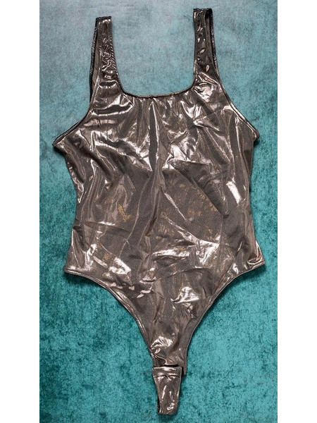 Ophelia's Dream Lingerie - Metallic teddy ash grey- 10H4145