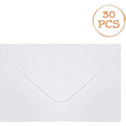 Λευκοί Φάκελοι Αλληλογραφίας 14x8.9cm - 30 τμχ