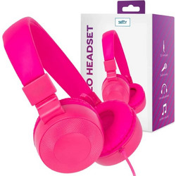 Setty D1021 Ενσύρματα Ακουστικά On Ear Ροζ