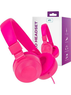 Setty D1021 Ενσύρματα Ακουστικά On Ear Ροζ
