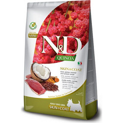 Farmina N&D Quinoa Grain Free Skin & Coat Mini Adult with Duck, Quinoa, Coconut & Turmeric 7kg