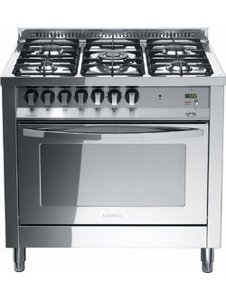 Lofra Rainbow PLG96MFT/C Κουζίνα Αερίου 94lt με Εστίες Αερίου 90cm Inox