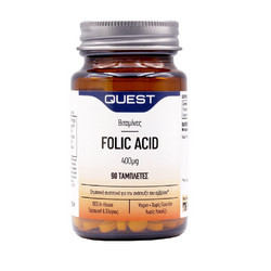 Quest Folic Acid 400μg 90 Ταμπλέτες